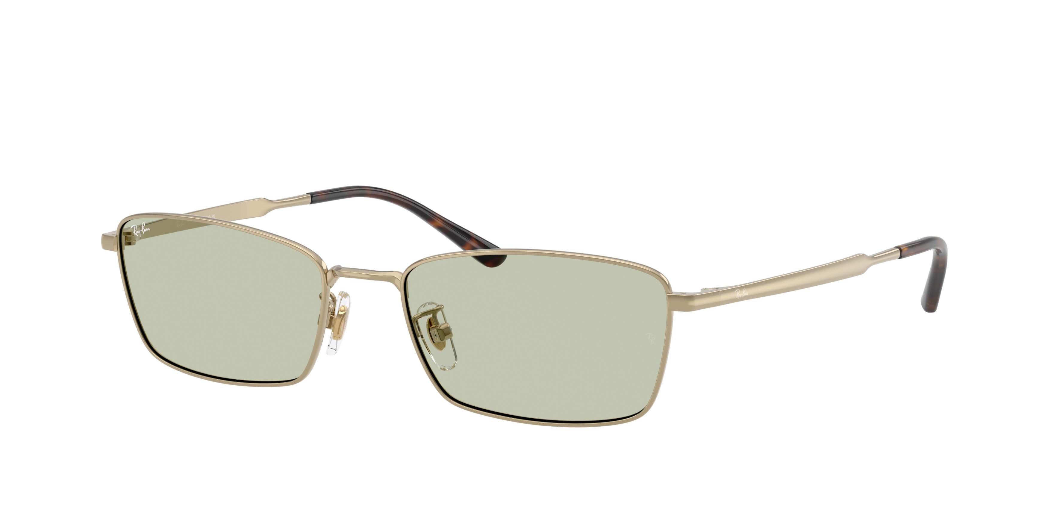 Ray-Ban RB8069D Light Green Sunglasses - Gold - GOLD/GREEN